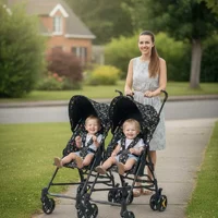Cosmos Twin İkiz Baston Bebek Arabası