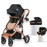 Fast Pro Alüminyum Travel Sistem Bebek Arabası - Gold