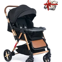 Milano Çift Yönlü Bebek Arabası-gold Siyah