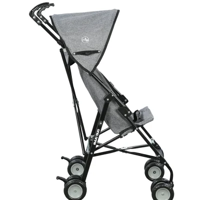 Mt 0037 Lite Pratik Baston Bebek Arabası - Keten Gri - Resim 5