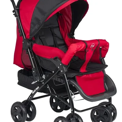 2 Way Çift Yönlü Bebek Arabası / Kırmızı - Resim 1