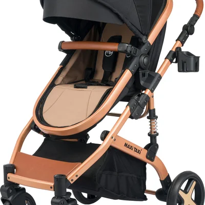 Fast Pro Travel Sistem Bebek Arabası - Gold Black - Resim 3