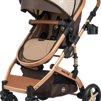 Fast Pro Alüminyum Travel Sistem Bebek Arabası - Kahve - Resim 3