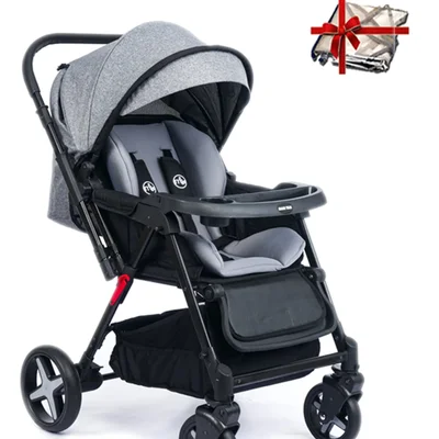 Milano Çift Yönlü Bebek Arabası-griYAĞMURLUK HEDİYELİ - Resim 1