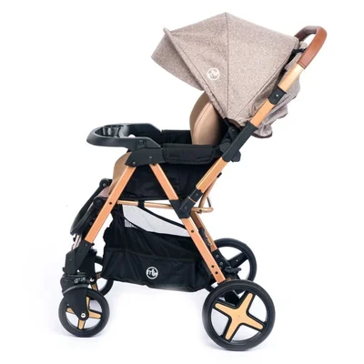 Milano Çift Yönlü Bebek Arabası-gold KahveYAĞMURLUK HEDİYE - Resim 2