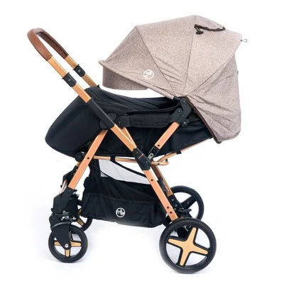 Milano Çift Yönlü Bebek Arabası-gold KahveYAĞMURLUK HEDİYE - Resim 3