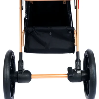 Milano Çift Yönlü Bebek Arabası-gold KahveYAĞMURLUK HEDİYE - Resim 6