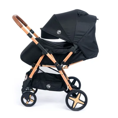 Milano Çift Yönlü Bebek Arabası-gold Siyah - Resim 4
