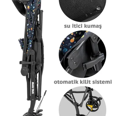 Cosmos Baston Bebek Arabası - Resim 6