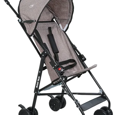 Mt 0037 Lite Pratik Baston Bebek Arabası - Keten Kahve - Resim 2