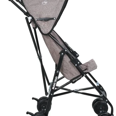 Mt 0037 Lite Pratik Baston Bebek Arabası - Keten Kahve - Resim 4