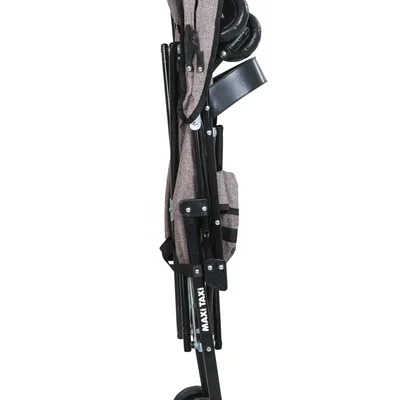 Mt 0037 Lite Pratik Baston Bebek Arabası - Keten Kahve - Resim 6